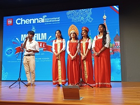 Consul General of Russia in Chennai at the opening of the film festival Consul General of Russia in Chennai at the opening of the film festival